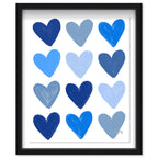 Corey Paige- Blue Painted Hearts