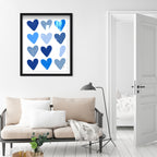 Corey Paige- Blue Painted Hearts