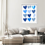 Corey Paige- Blue Painted Hearts
