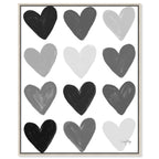 Corey Paige - Gray Painted Hearts