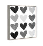 Corey Paige - Gray Painted Hearts