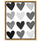Corey Paige - Gray Painted Hearts