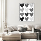 Corey Paige - Gray Painted Hearts
