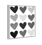 Corey Paige - Gray Painted Hearts