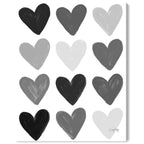 Corey Paige - Gray Painted Hearts