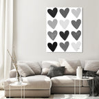 Corey Paige - Gray Painted Hearts