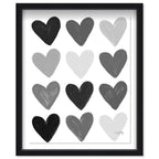 Corey Paige - Gray Painted Hearts