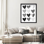 Corey Paige - Gray Painted Hearts