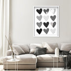 Corey Paige - Gray Painted Hearts