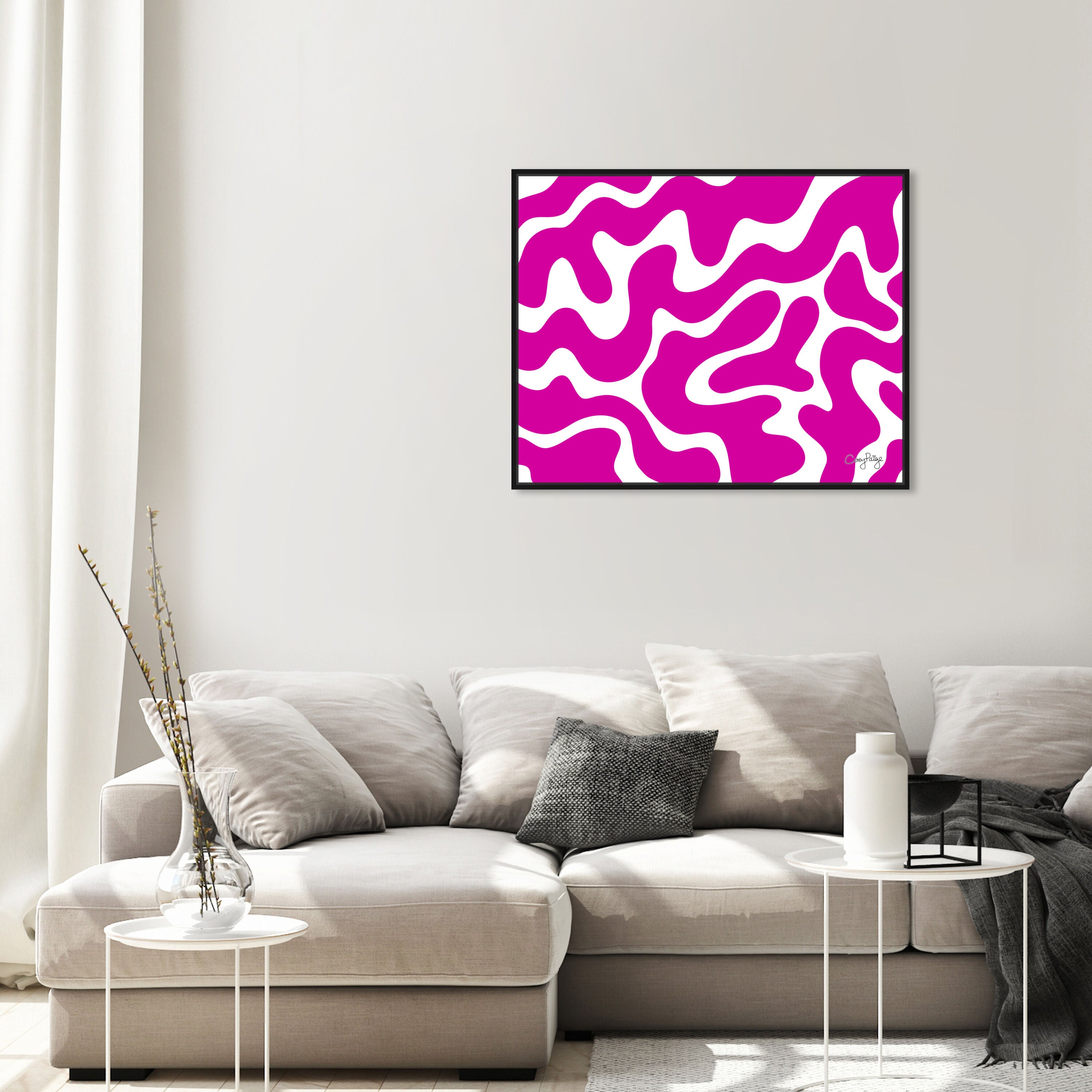 Corey Paige - Pink Abstract II