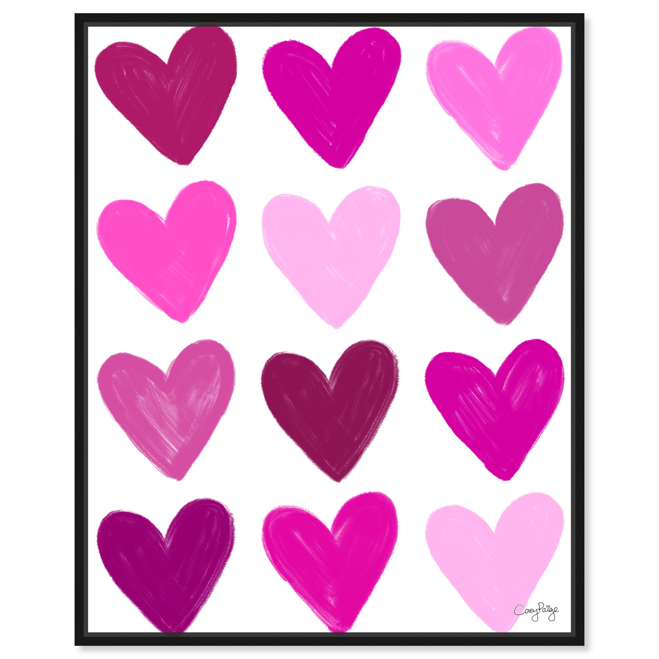 Corey Paige - Pink Painted Hearts