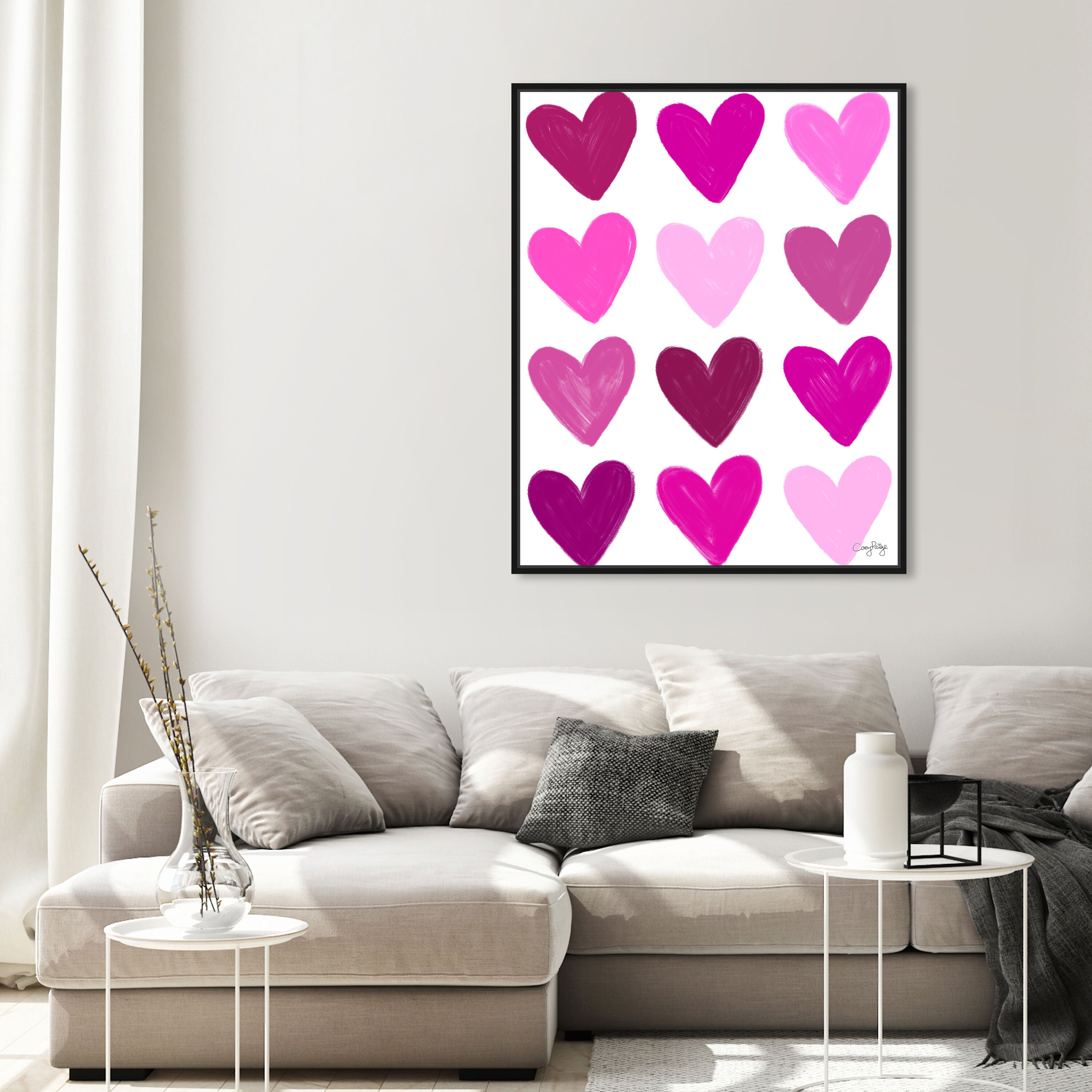 Corey Paige - Pink Painted Hearts