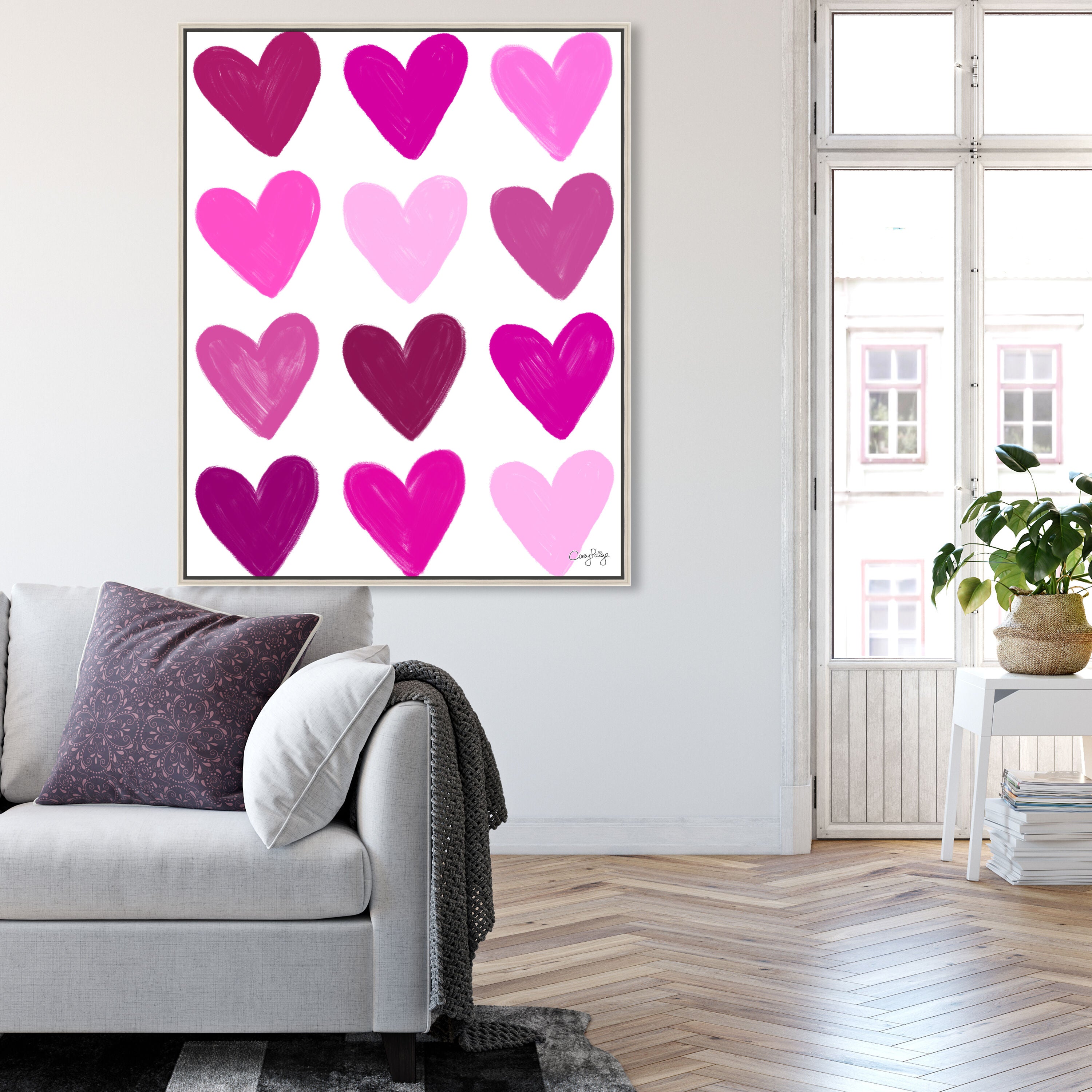 Corey Paige - Pink Painted Hearts