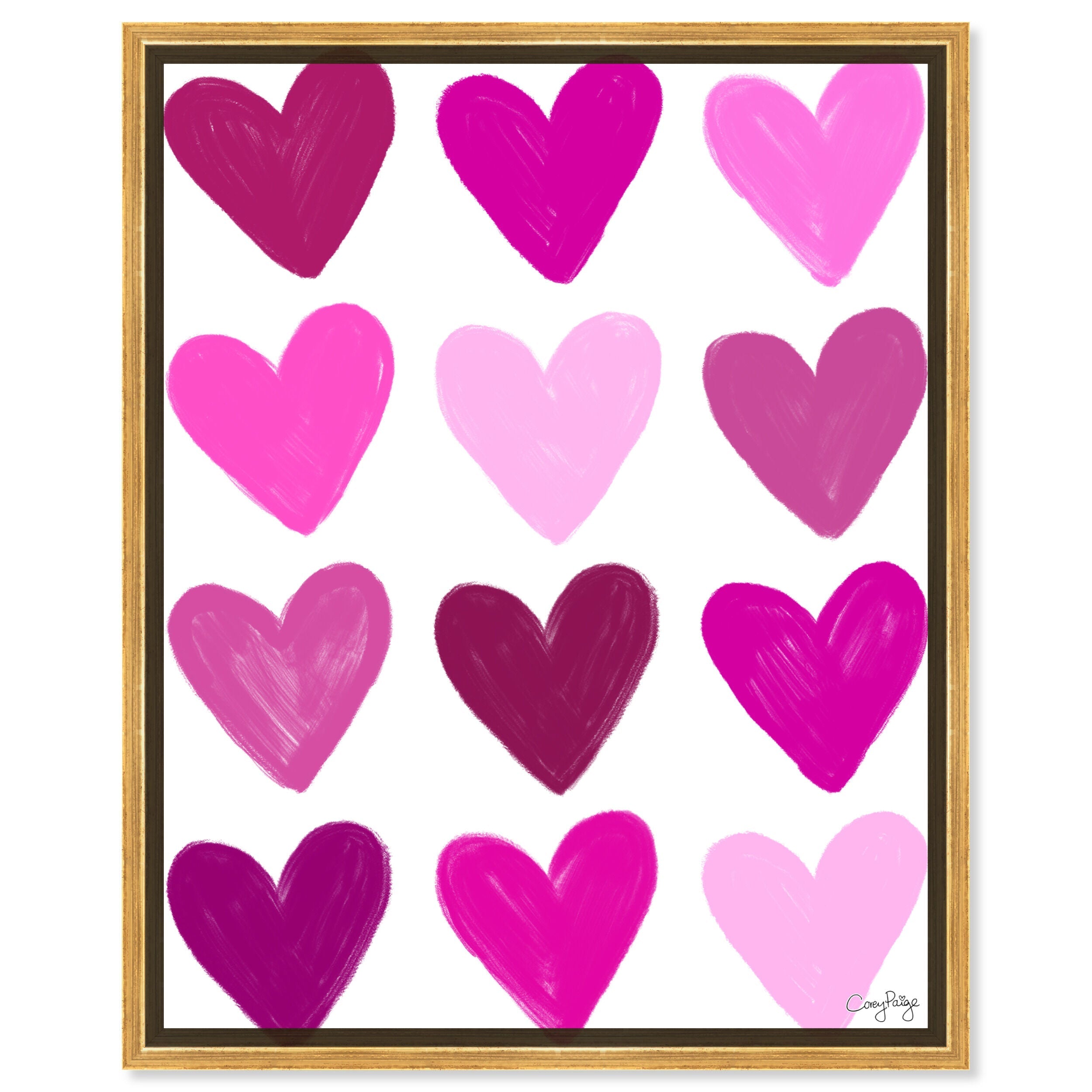 Corey Paige - Pink Painted Hearts