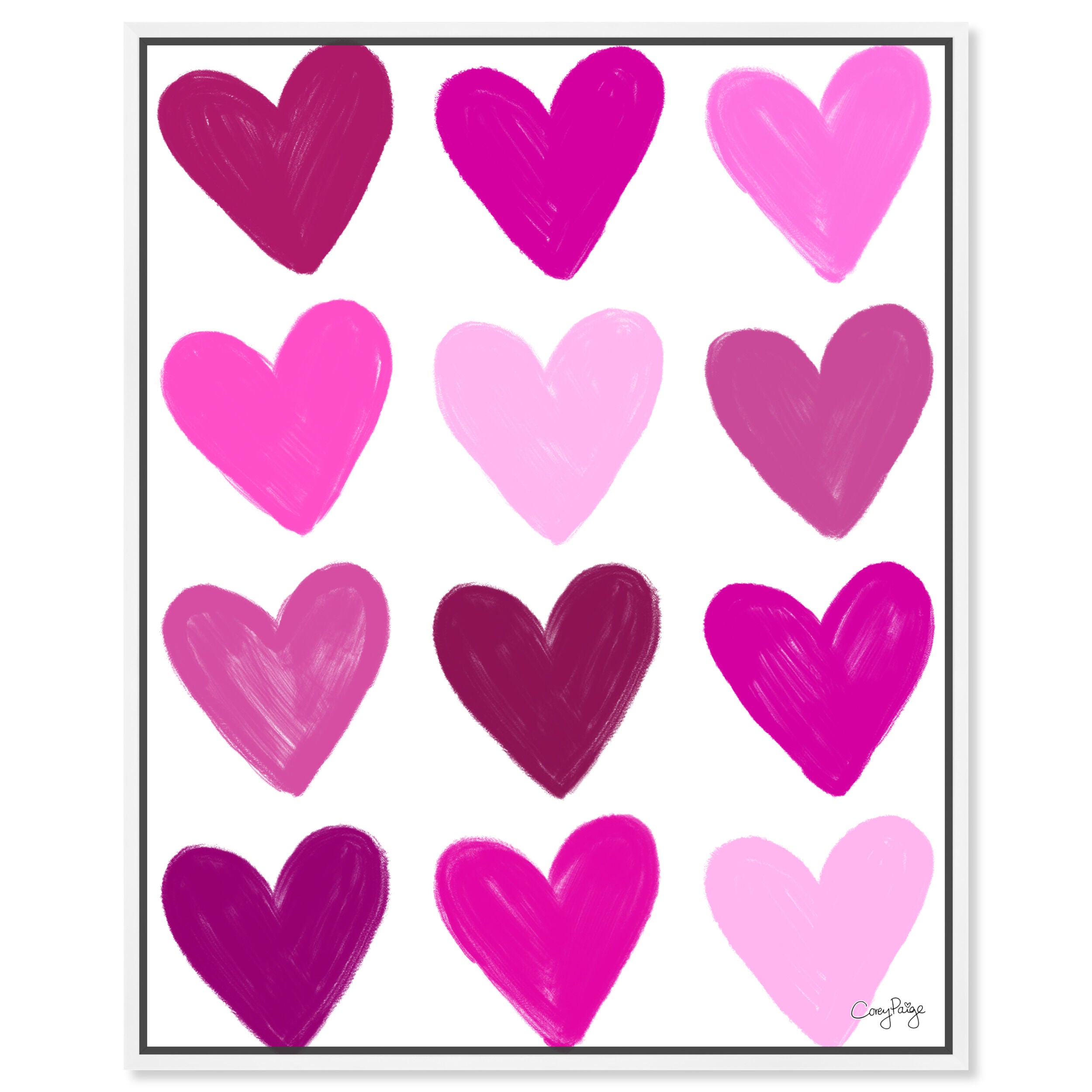 Corey Paige - Pink Painted Hearts