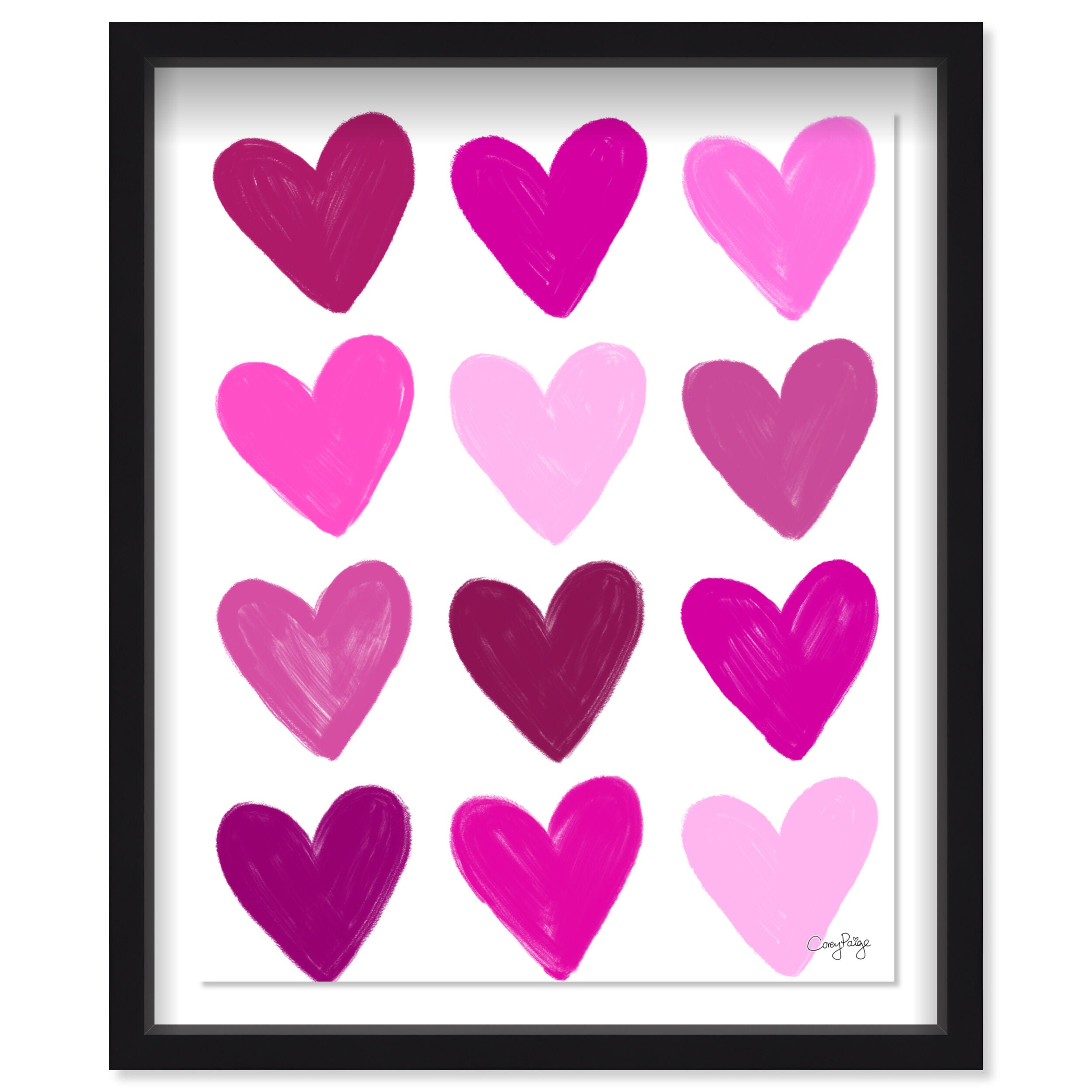 Corey Paige - Pink Painted Hearts