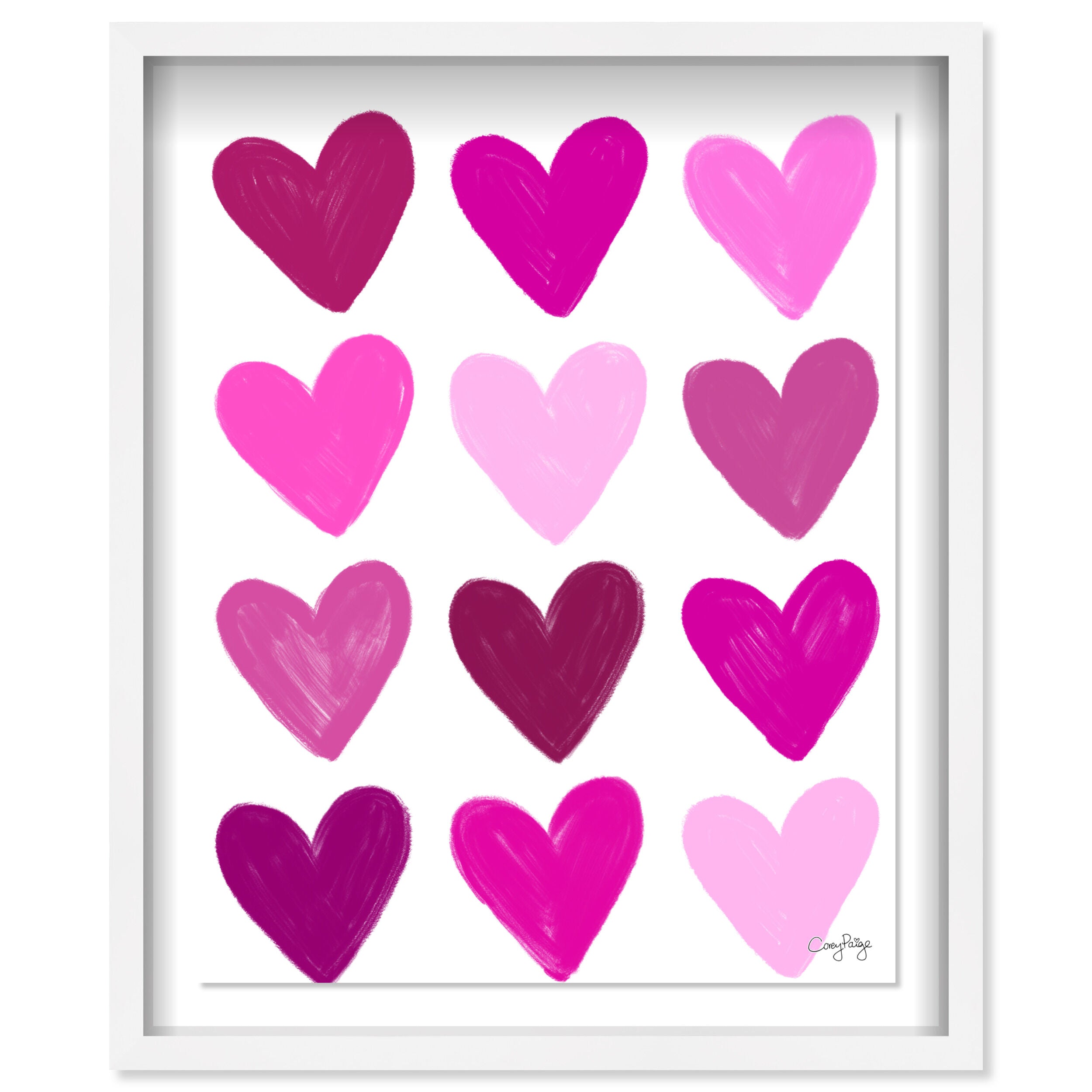 Corey Paige - Pink Painted Hearts