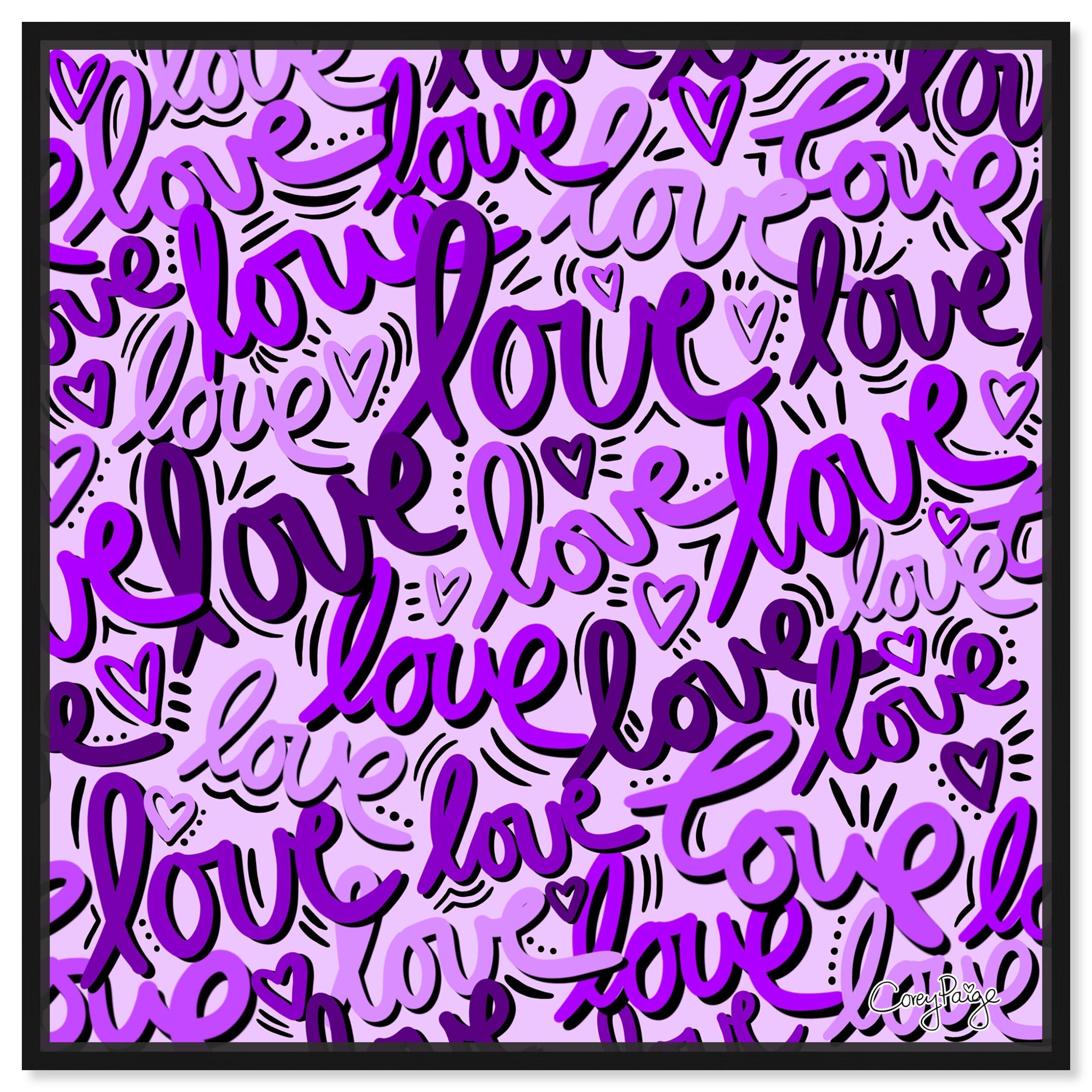 Corey Paige -  Purple Script Love