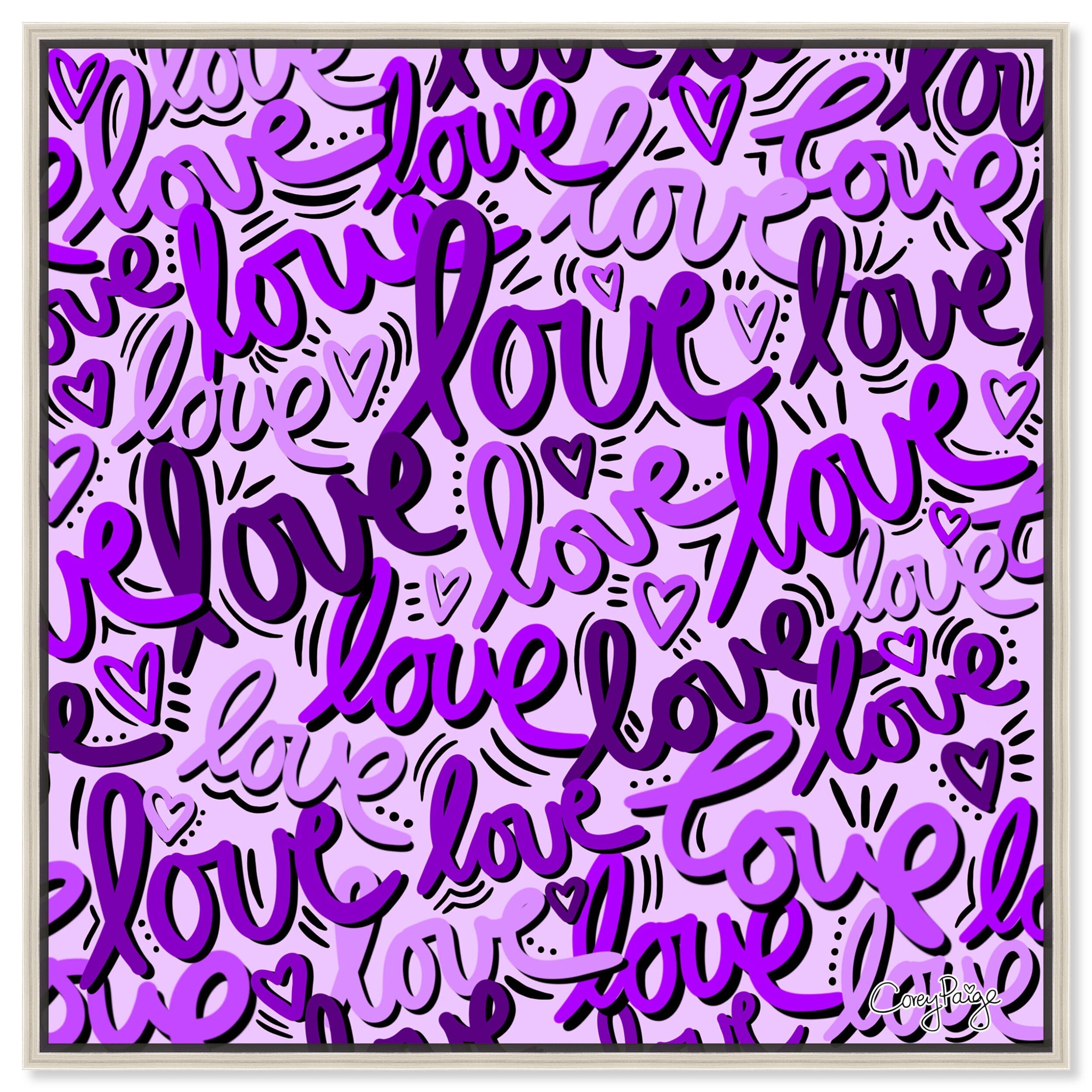 Corey Paige -  Purple Script Love
