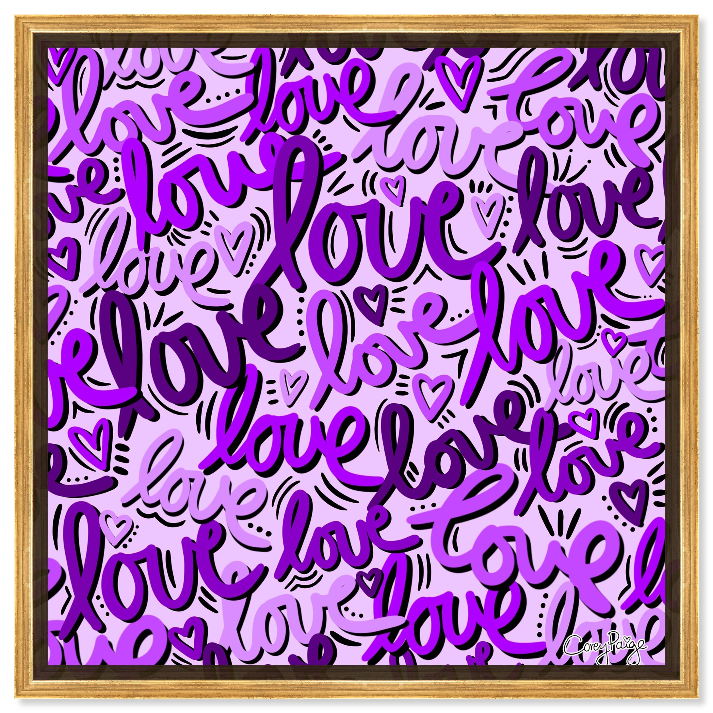 Corey Paige -  Purple Script Love