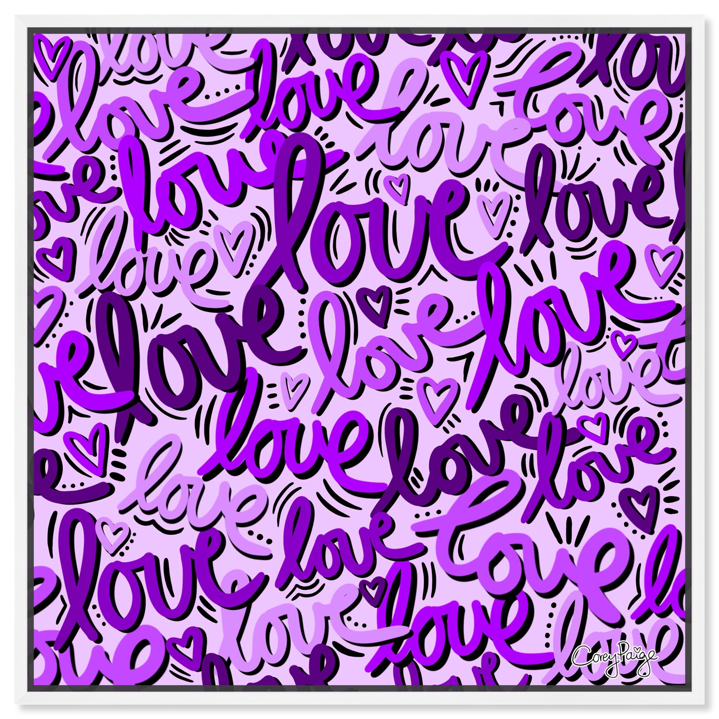 Corey Paige -  Purple Script Love
