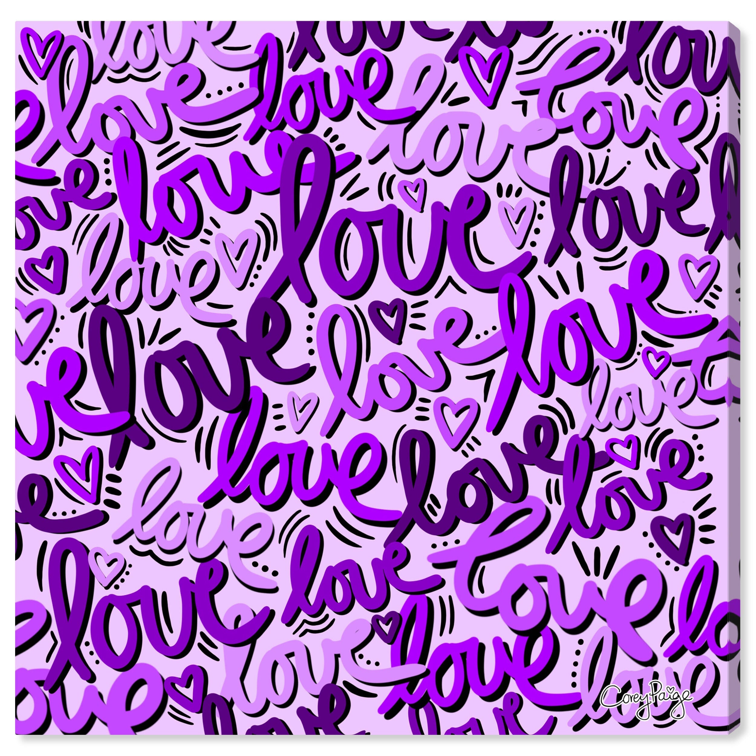 Corey Paige -  Purple Script Love
