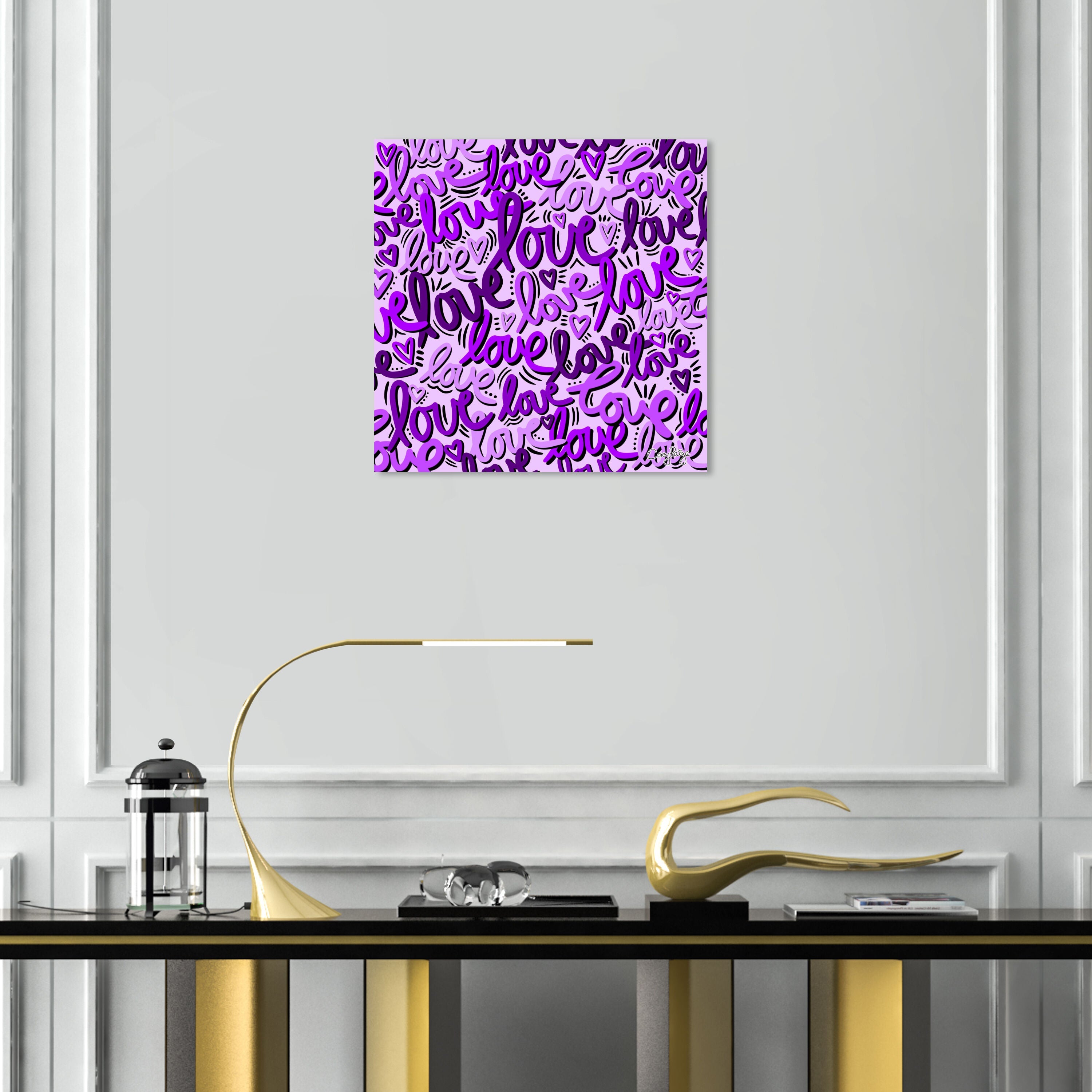 Corey Paige -  Purple Script Love