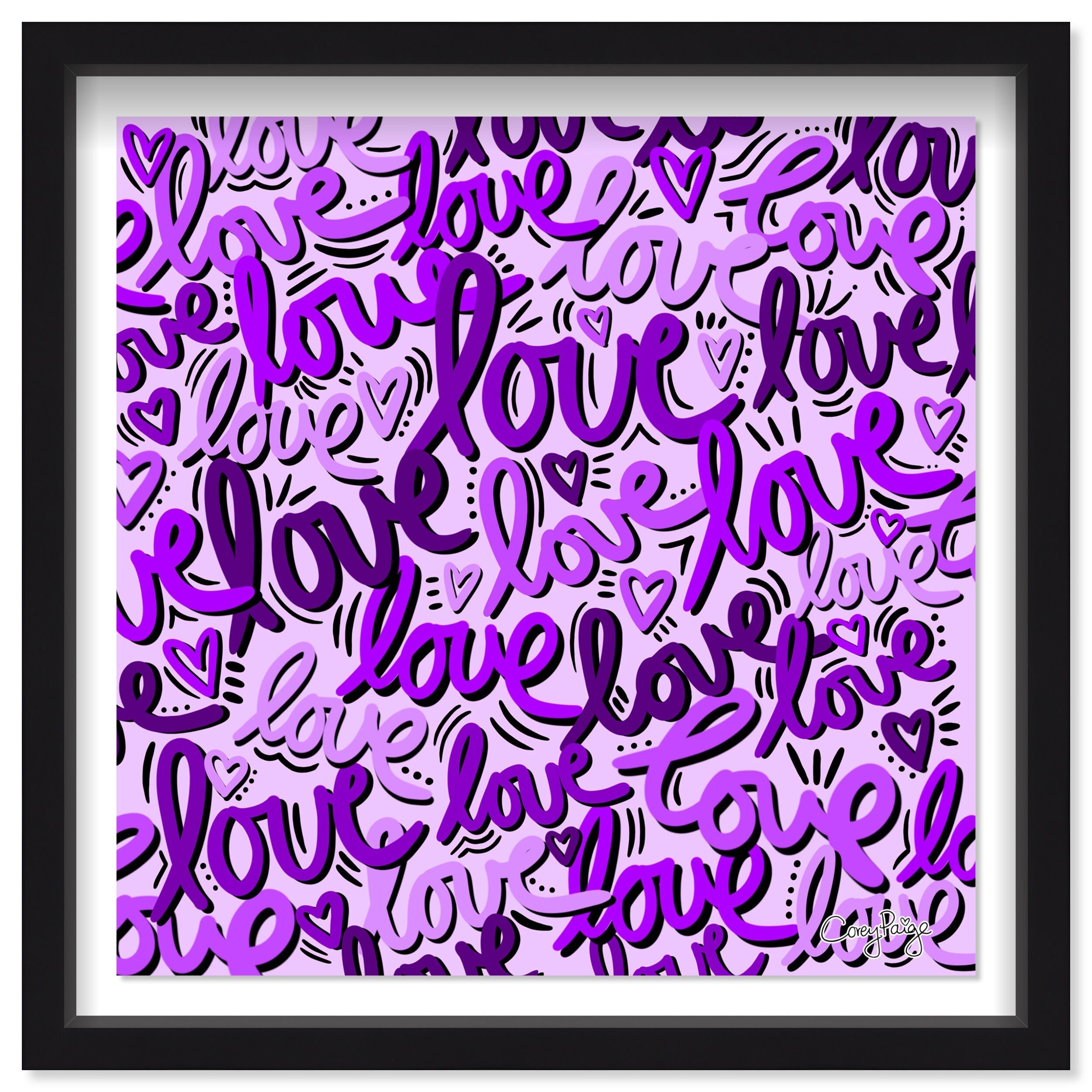 Corey Paige -  Purple Script Love