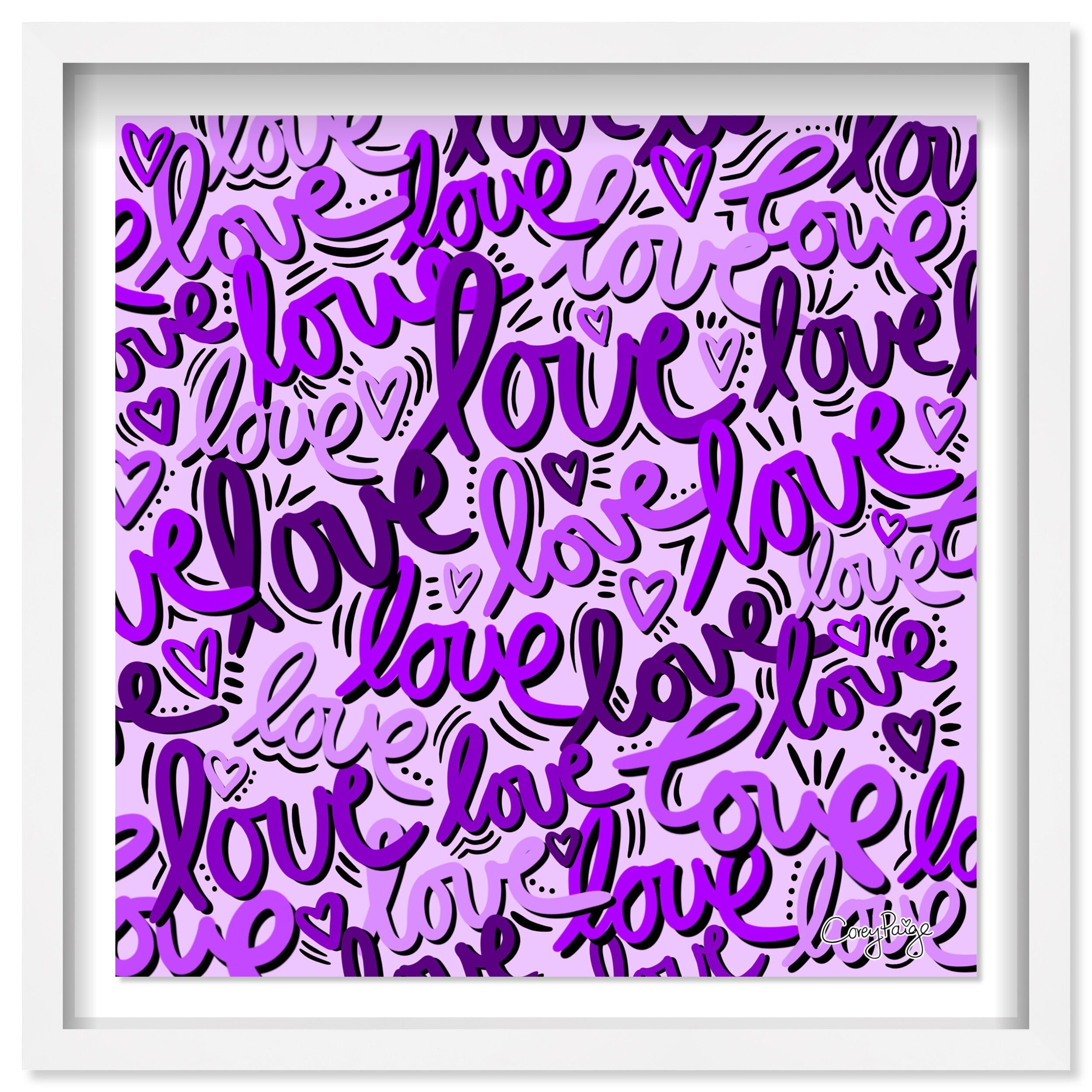 Corey Paige -  Purple Script Love