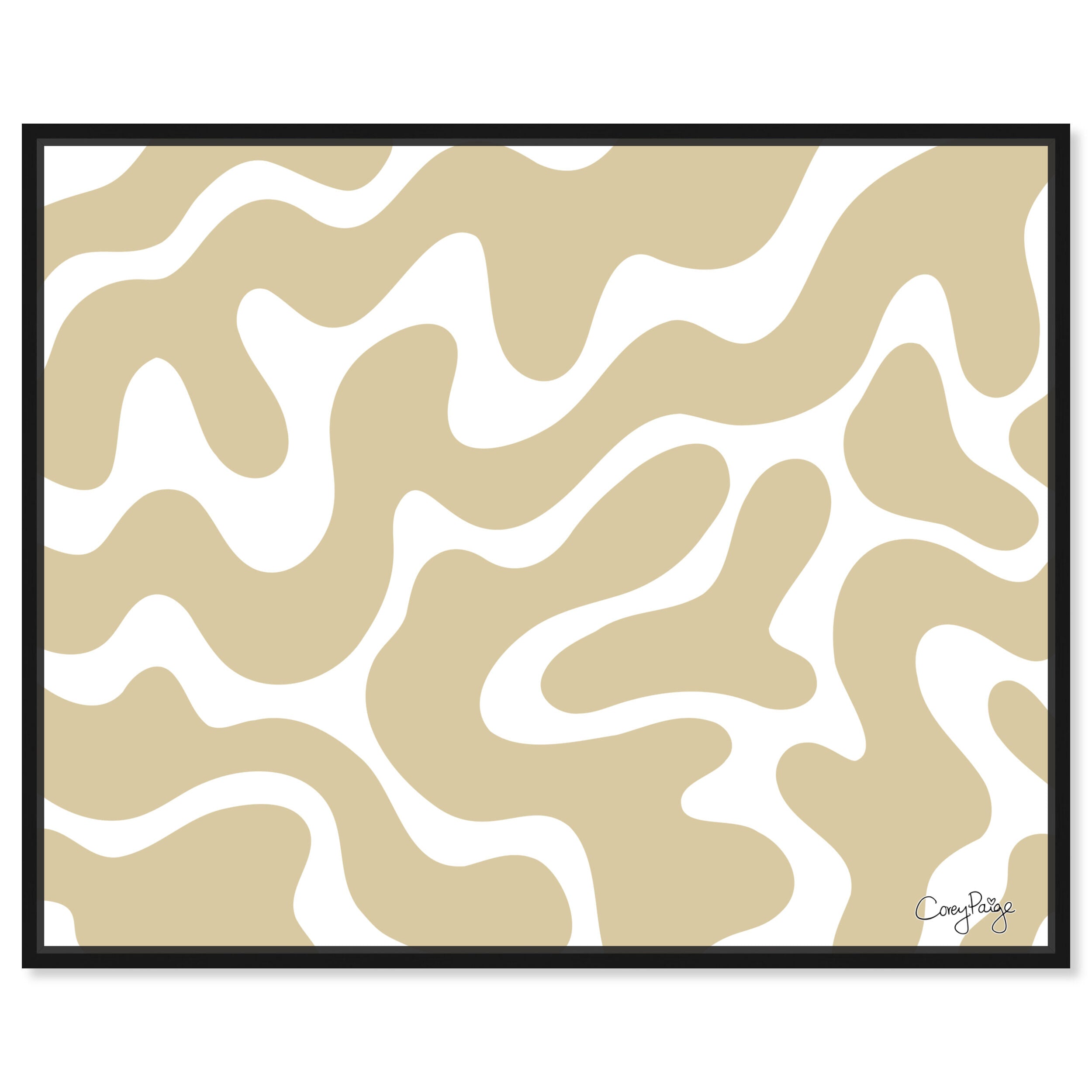 Corey Paige - Tan Abstract II