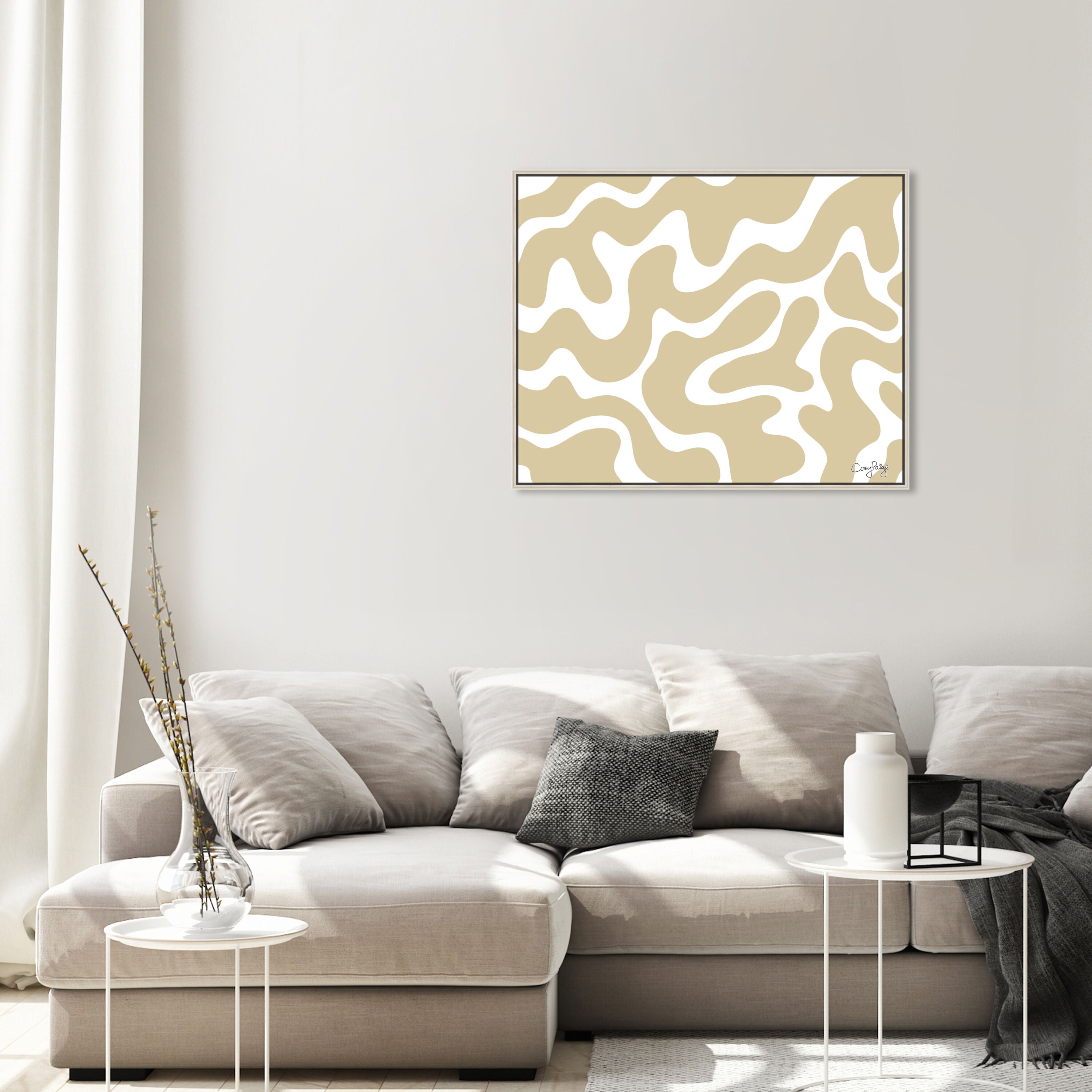 Corey Paige - Tan Abstract II