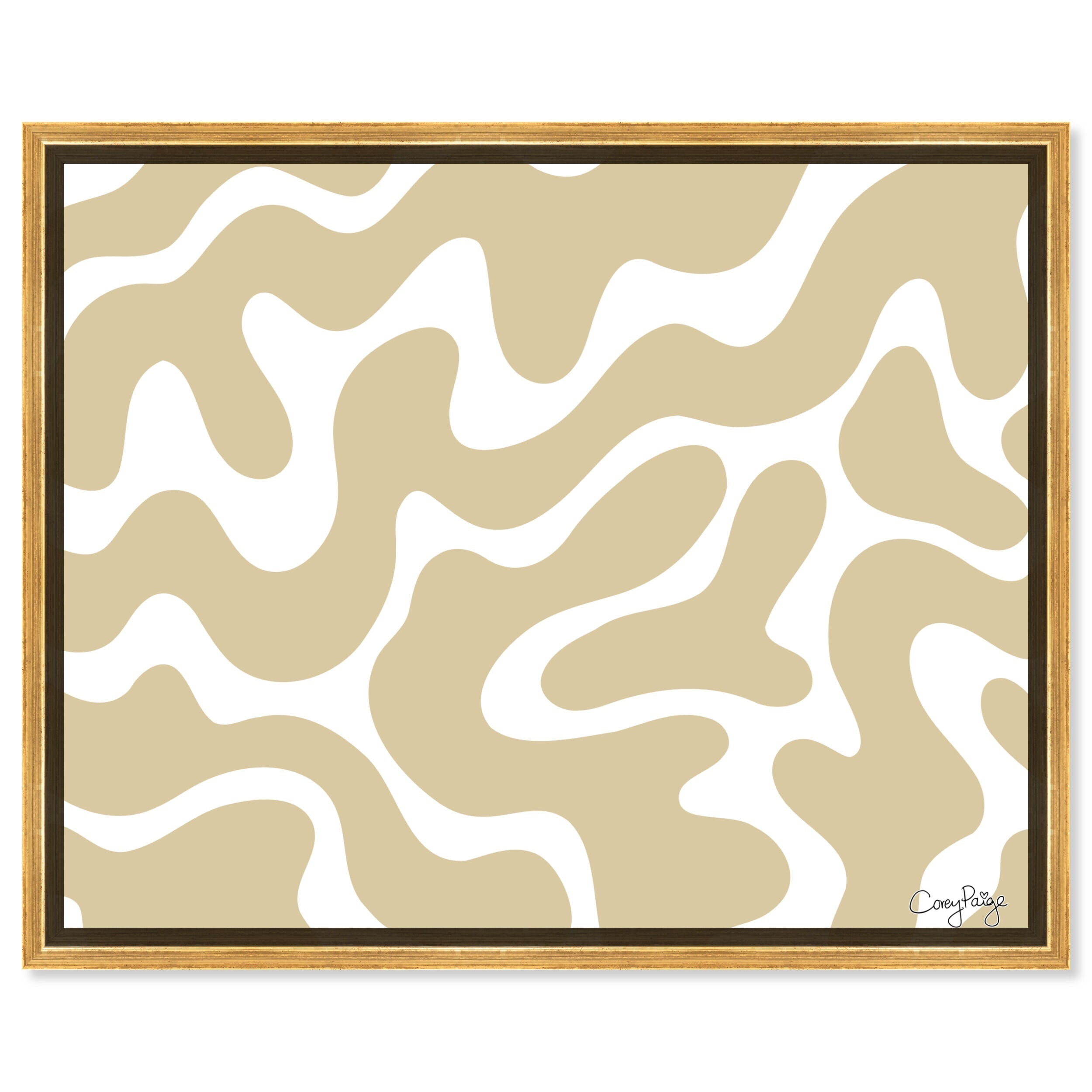 Corey Paige - Tan Abstract II