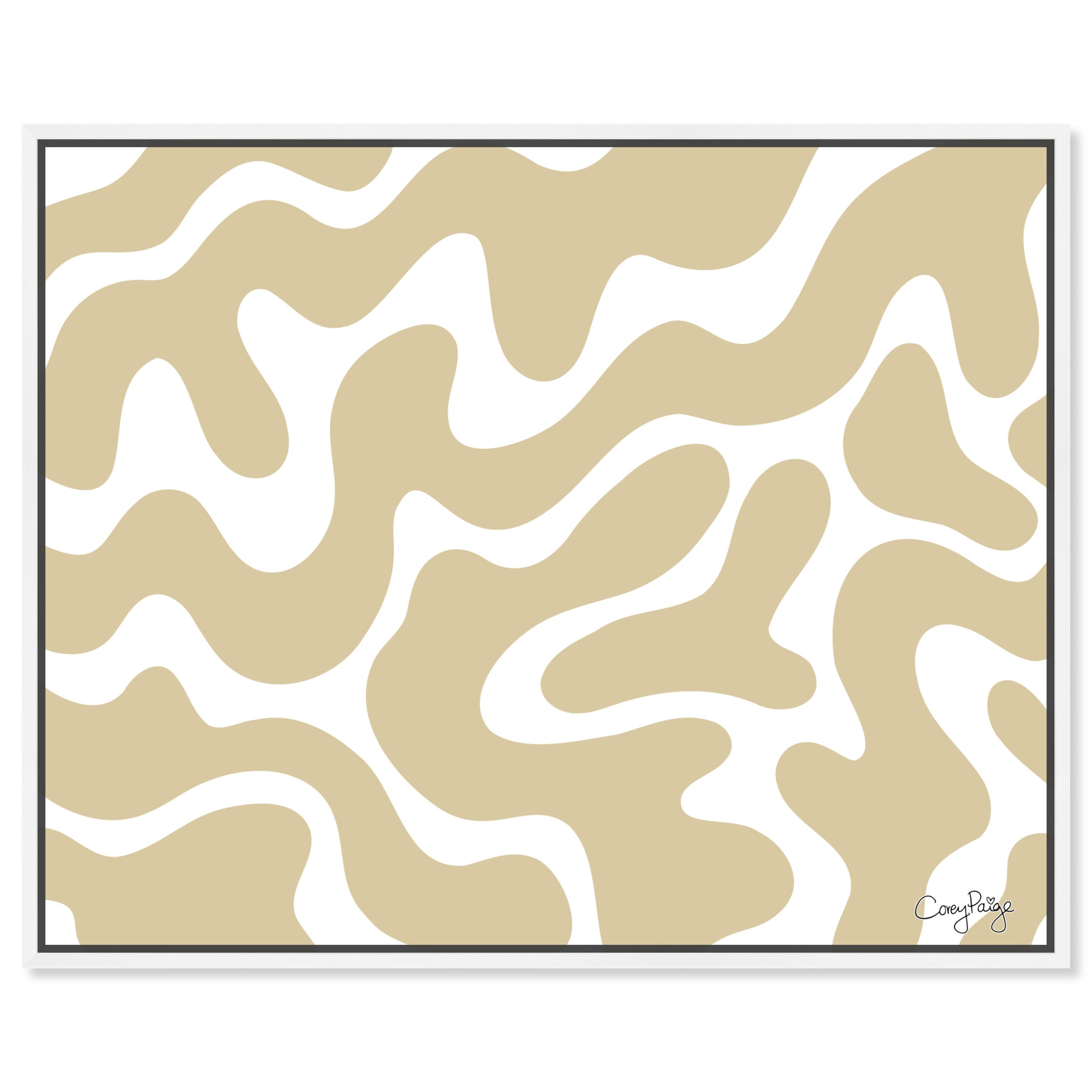 Corey Paige - Tan Abstract II