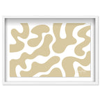 Corey Paige - Tan and White Abstract I