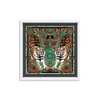 Emerald Tiger Pair - Displayed in a Shadowbox