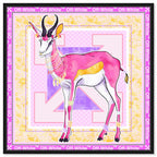 Magenta Glam Ram - Displayed in a Floating Frame