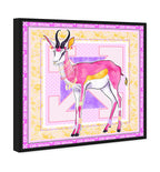 Magenta Glam Ram - Displayed in a Floating Frame