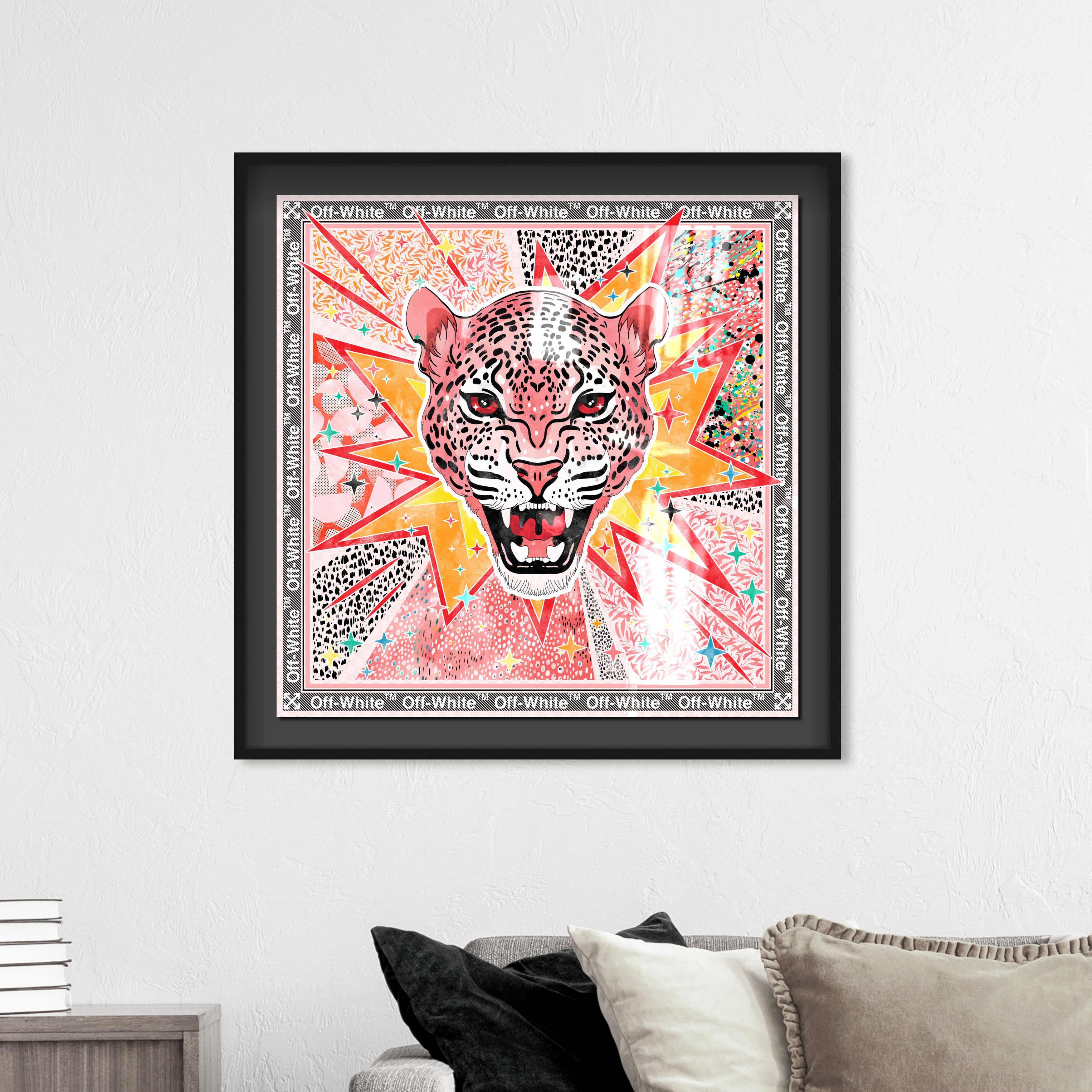 Pink Jaguar Jam - Displayed in a shadowbox Main image