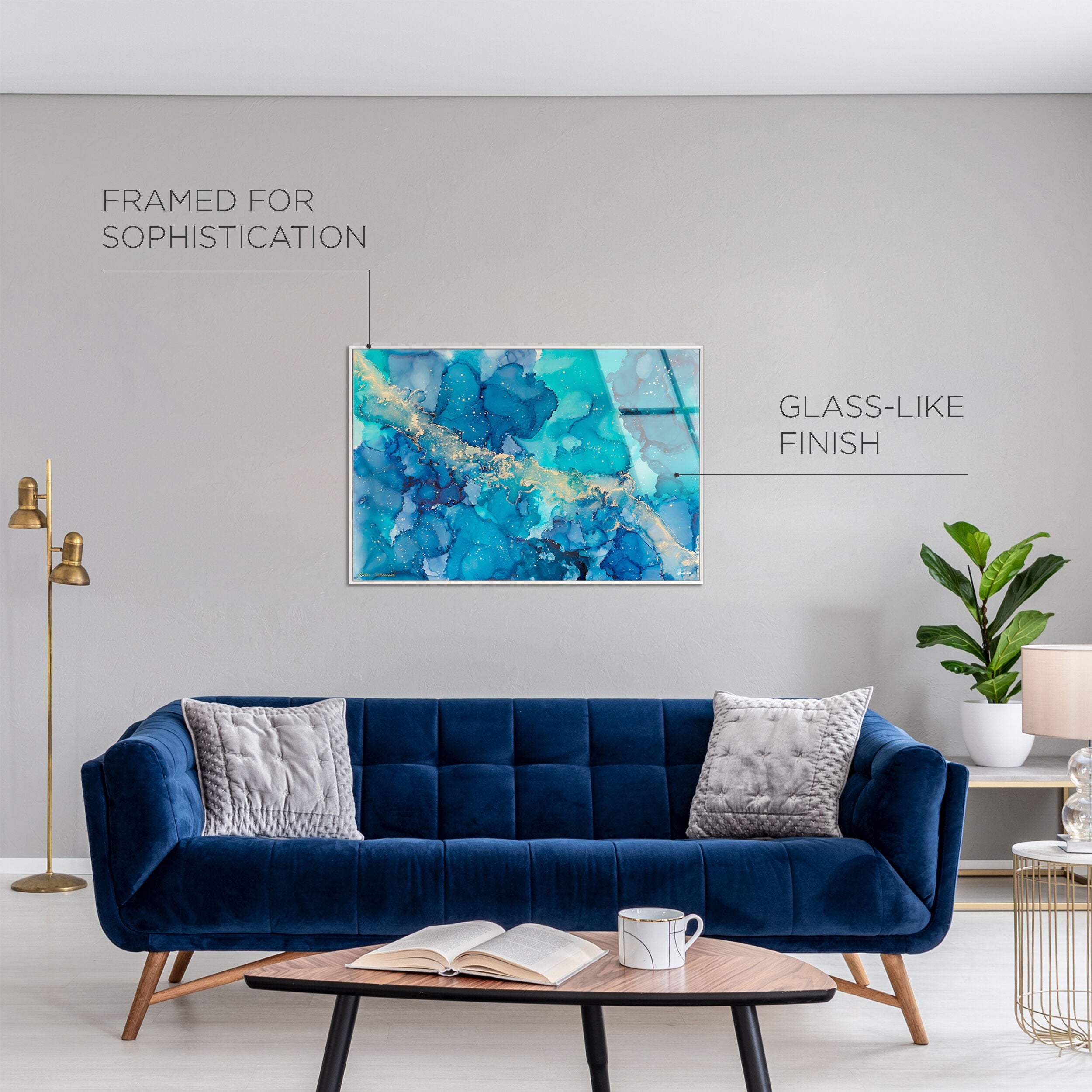 Glitter Enthusiast - Clara - Framed Acrylic Art