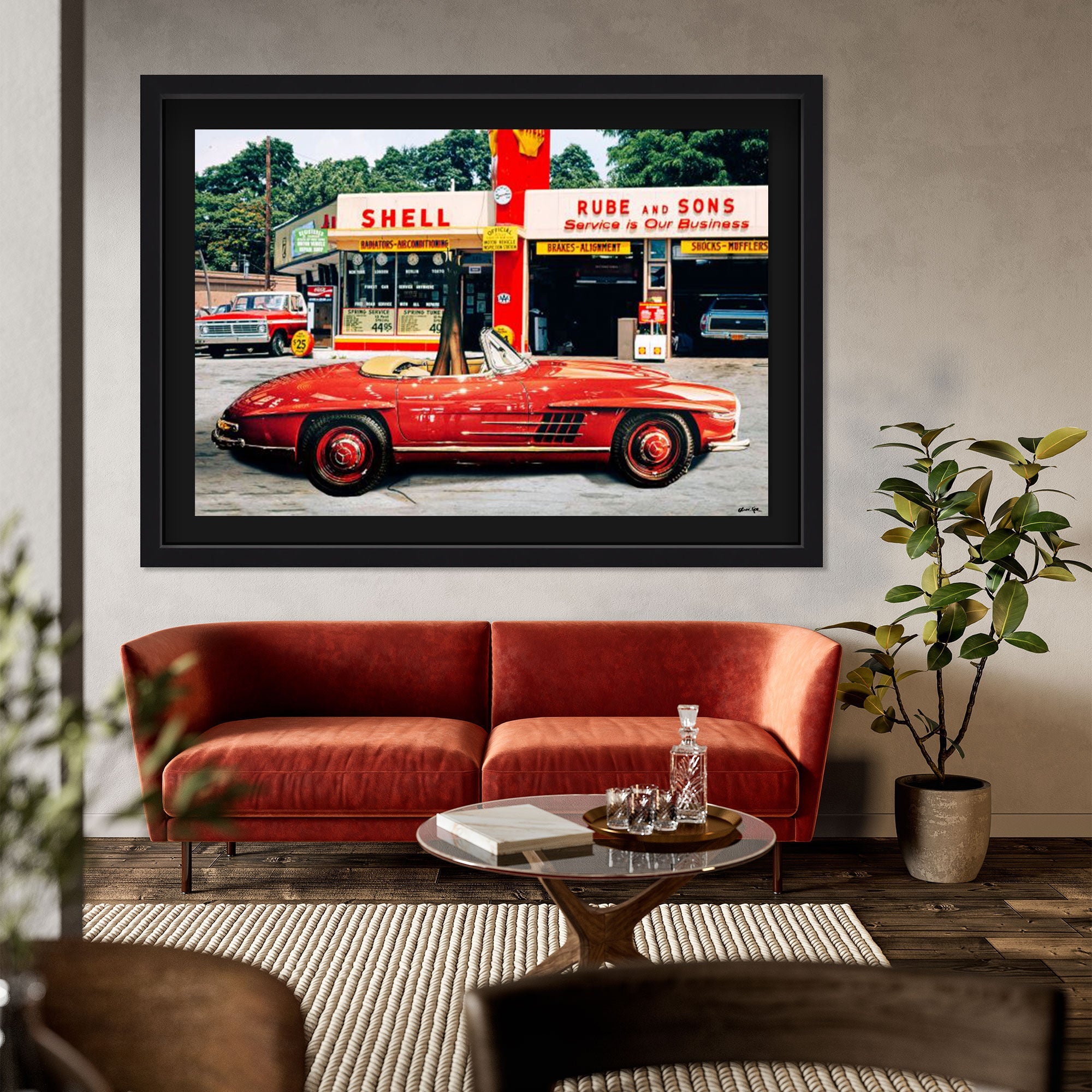 Legs Up 70s - Displayed in a shadowbox Main image