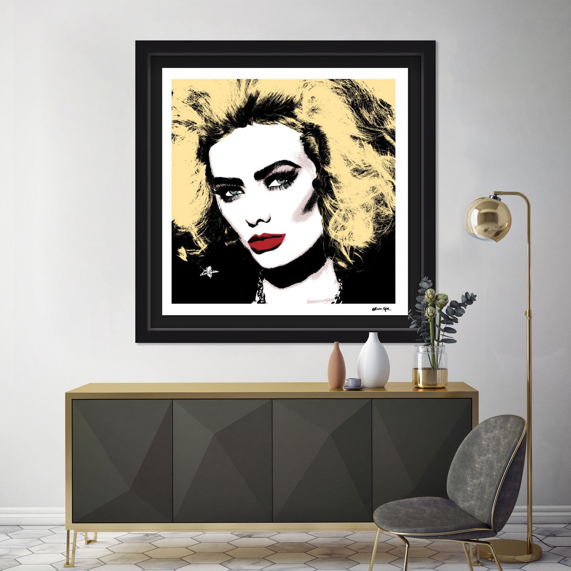 Discodiva 54 - Displayed in a shadowbox