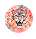 Pink Jaguar Jam Round - Acrylic panel