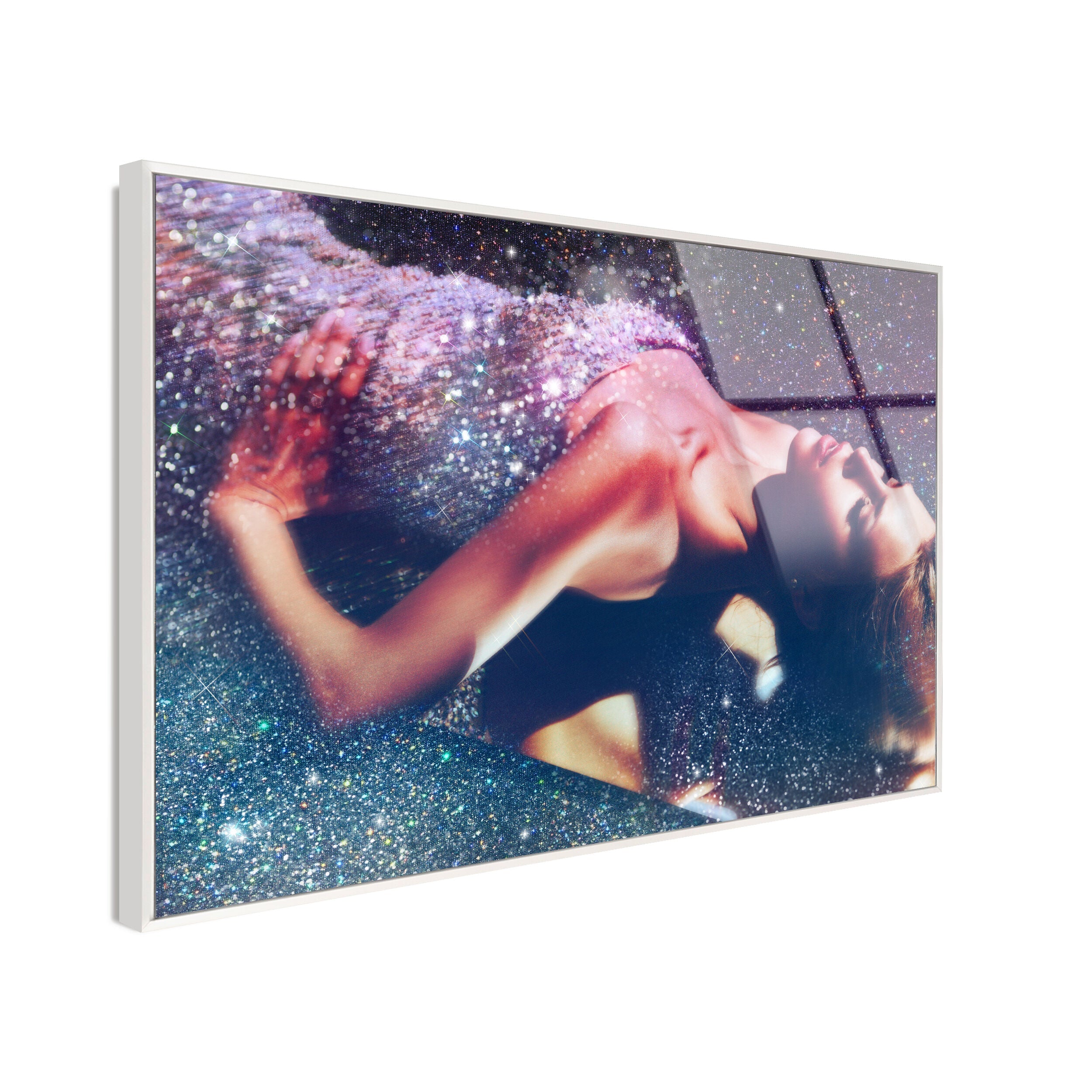 Sunbathe in Disco - Framed Acrylic Art