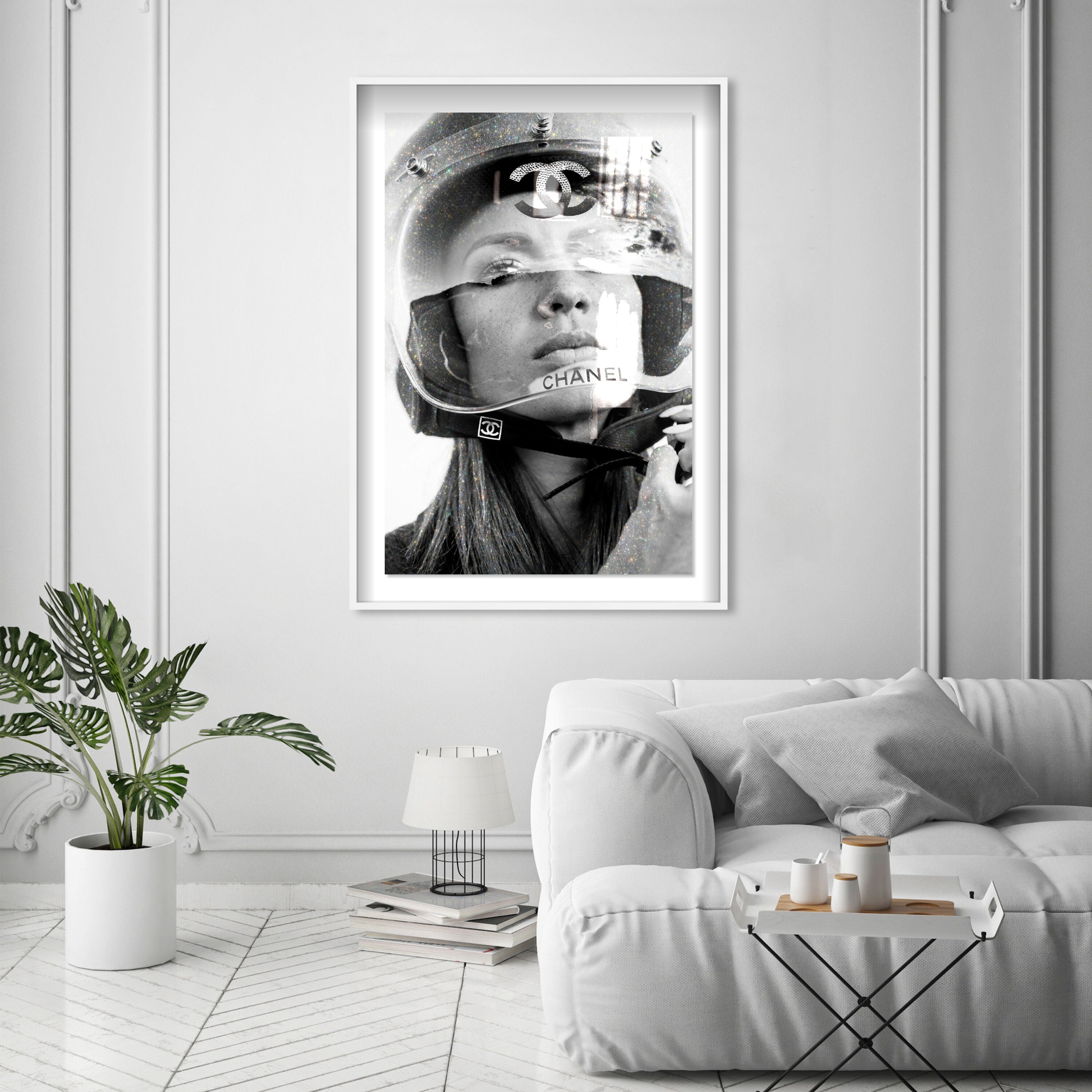 Motogirl - Displayed in a shadowbox Main image