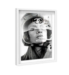Motogirl - Displayed in a shadowbox