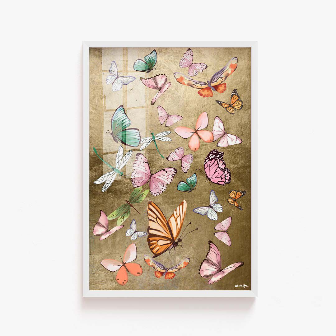 Flying Over Gold - With Hand-Applied Gold Leaf Secondary image