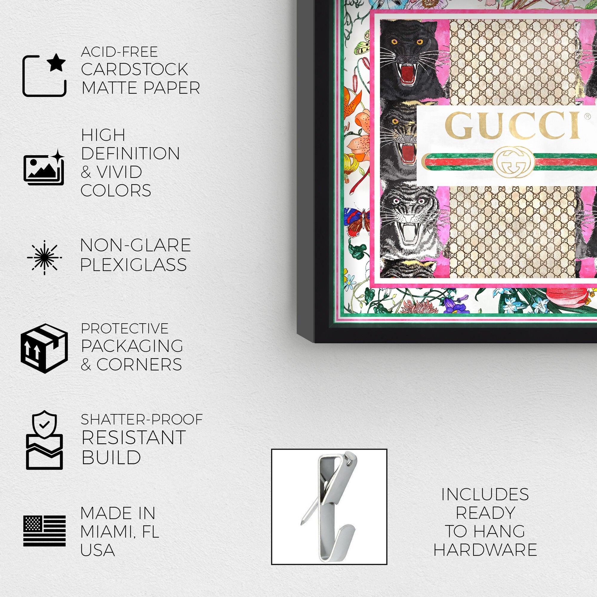 Grand Jungle Fashion SET - Displayed in a shadowbox