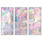 But I Never Quit TRIPTYCH - With hand-applied Heavy Gel Top Coat