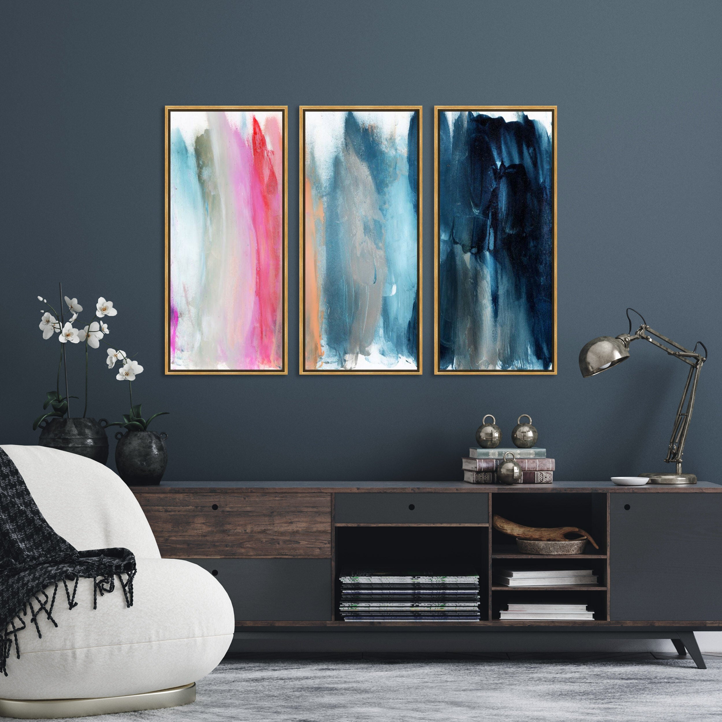 Parque del Retiro TRIPTYCH - With hand-applied Heavy Gel Top Coat Main image