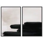 Degrade en Negro DIPTYCH - With hand-applied Heavy Gel Top Coat